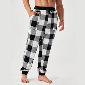 Black And White Mens Pajama Pants